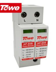 同為（TOWE）B級80KA2P防雷防浪涌/電涌保護器SPD工業家用